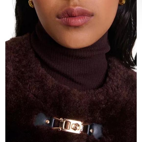 Maje Rich Brown Teddy Jacket! NWOT 36/US4 - Picture 4 of 12